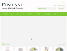 Tablet Screenshot of finessehome.com